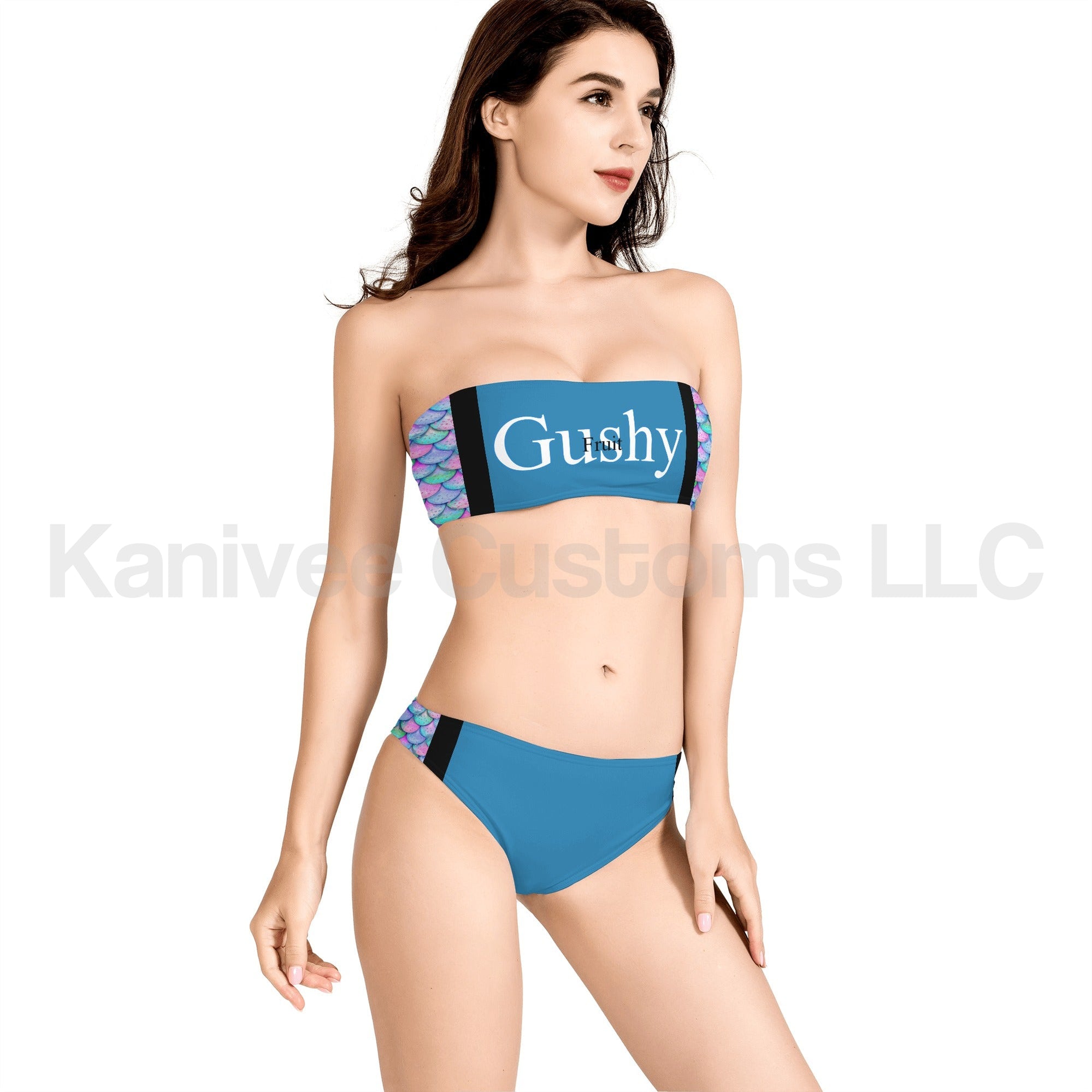 GushyFruit Strapless Bikini - Kanivee Customs